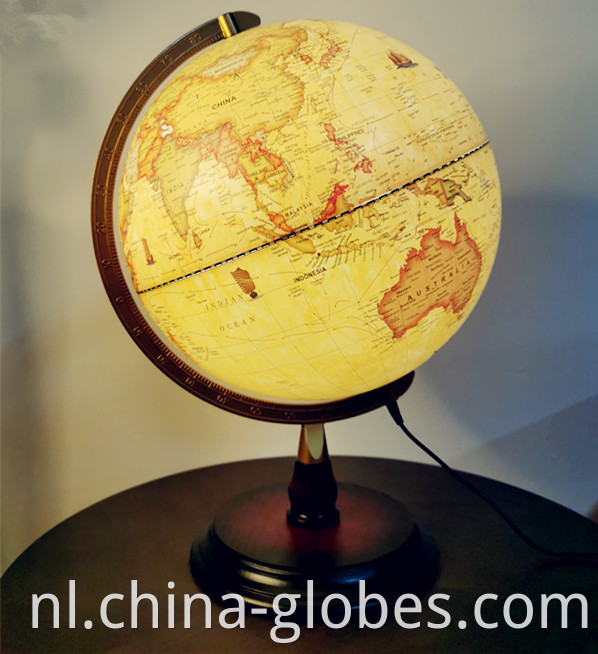 vintage globe on stand